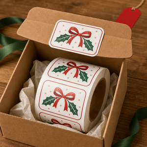 Etichette Decorative per <span class=keywords><strong>Regali</strong></span> Natalizi e Adesivi Festivi per Cesti Beneficiari, Eventi Comunitari e Pacchetti Regalo per le Festività - Product Image 3