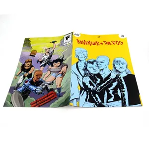 Kualitas tinggi softcover buku gambar komik cetak khusus