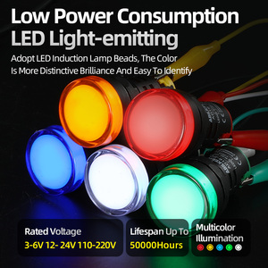 Vòng Red LED AC20-500V 22 Mét kỹ thuật số vôn kế cho Nhà thiết bị công nghiệp gắn bảng Điện áp Meter chỉ số - Product Image 3