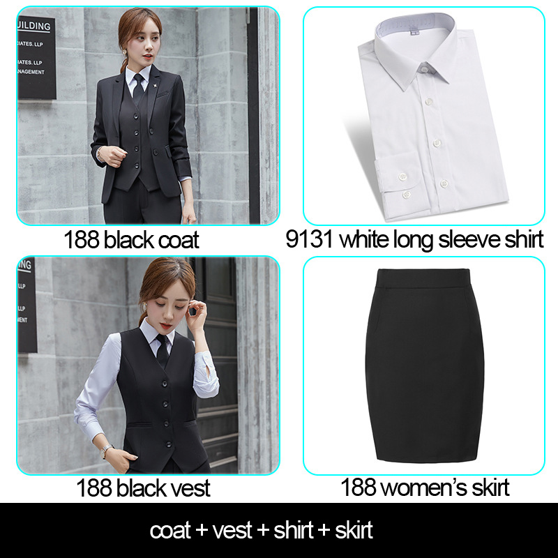 women's caot+skirt+vest+shirt, Remark Color for Order