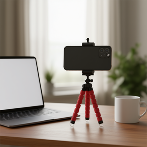 Trípode para teléfono móvil, soporte de esponja flexible de 27cm para grabación de vídeo con cámara y teléfono - Product Image 3
