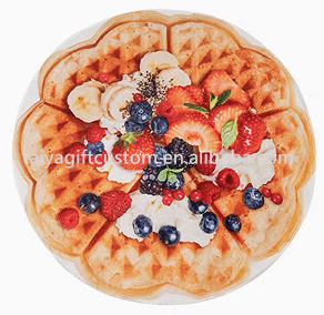Divers design vente en gros assiette de petit déjeuner personnalisée couverture de croustilles de poulet frites flanelle douce polaire jeter des aliments couverture couvertures de lit - Product Image 6