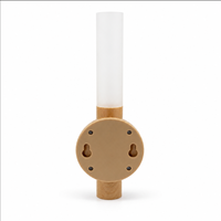 Wood Grain USB Rechargeable Motion Sensor Wall Night Light Magnetic Base Detachable LED Lamp Bear Animal Design Color-Changing