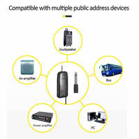 Microphone sans fil professionnel pour enseignant, conférence, performance, compatible avec amplificateur de puissance, haut-parleur, carte son
