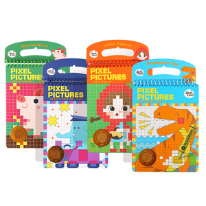 De los niños <span class=keywords><strong>del</strong></span> <span class=keywords><strong>mundo</strong></span> animal pintura de papel de impresión de garabatos para colorear dibujo Pixel fotos nota libro - Product Image 1