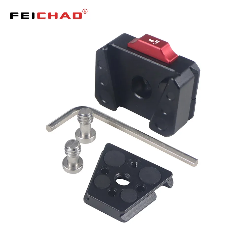 FEICHAO Arri-Mount Quick Release Camera Mounting Plate for Tripod/Canon/Nikon DSLR /DJI RS