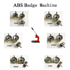 Hướng dẫn sử dụng lớp 3-phong cách Huy hiệu máy làm nhựa Vòng nút pin die-cắt Báo Chí với 58 Mét khuôn lựa chọn từ 3 phong cách - Product Image 3