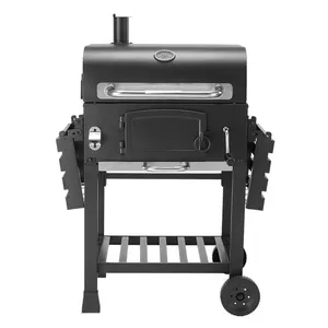 Ngoài trời xe đẩy vuông kim loại Đức thịt nướng gas BBQ nướng chính Đầu đốt BBQ gas grills