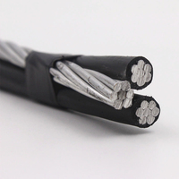 Kabel Layanan Triplex Terlaris, Terpilin, dan Terpasang di Udara # 4/0 # 3/0 # 2/0 # 1/0 # 2 # 4 # Daftar Harga 6 AWG