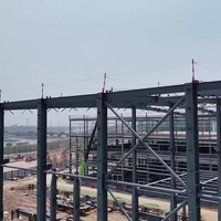 Estructura de acero industrial prefabricada de bajo costo Almacén Cobertizo de metal Hangar Construcción de edificios