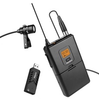 Microphone-cravate sans fil UHF USB Fifine K031B pour enseignement, discours et enregistrement