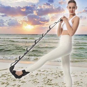 Tracolla con gamba ad anello <span class=keywords><strong>per</strong></span> Yoga che allunga il piede alla caviglia Achille legamento allenamento fascite plantare <span class=keywords><strong>esercizi</strong></span> gamba comoda - Product Image 2