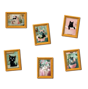 Marcos Magnéticos de Madera Suave para Fotos de Nevera con Formas Personalizadas de Pinturas Famosas Mundiales, Servicio de Procesamiento de Soldadura - Product Image 1