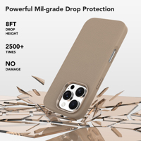 Étui de téléphone Soonleader Hot Force Luxury en cuir PU + silicone liquide, antichoc, magnétique, étanche pour la série