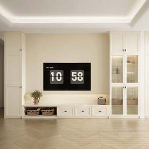 Meuble TV flottant mural, armoire moderne de luxe, unité de divertissement pour salon - Product Image 3