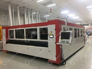 Máquina de corte láser CO2 <span class=keywords><strong>dorada</strong></span>, para <span class=keywords><strong>tela</strong></span> elástica no tejida compuesta - Product Image 4