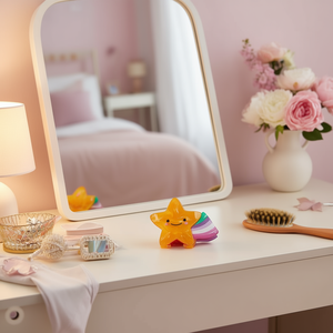 Fermaglio per capelli a forma di stella a cinque punte, colore arcobaleno, design carino per donne e ragazze - Product Image 2