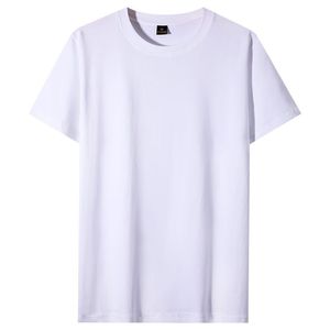 Camisetas de algodón de 220g, camisetas básicas de manga corta de Color sólido para gimnasio, camisetas informales para hombres, venta al por mayor - Product Image 5