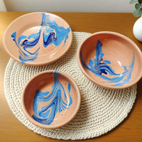 Vaisselle en émail marbré multi-styles, assiette à gâteau en émail faite à la main, plat de petit-déjeuner, petit plat d'accompagnement, bol à flocons d'avoine, vaisselle en émail