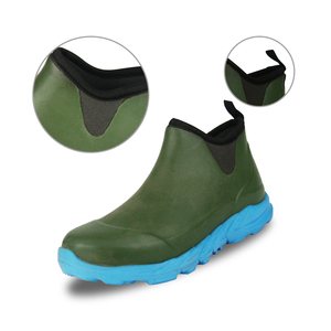 Bottes de pluie Chelsea imperméables à la semelle EVA pour femme Chaussures de jardin à la <span class=keywords><strong>cheville</strong></span> avec semelle extérieure en caoutchouc léger pour l'hiver et l'été - Product Image 3
