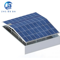 Support de véranda solaire en vente chaude, système de support de serre solaire galvanisé à chaud, structure de support haute résistance