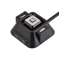 Contrôleur d'alimentation filaire de bureau pour PC ON/OFF Reset HDD Button Switch Accessoire d'ordinateur