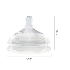 Tétine de biberon pour bébé 100 % saine de qualité alimentaire, deux pièces en <span class=keywords><strong>silicone</strong></span> pour l'alimentation - Product Image 1