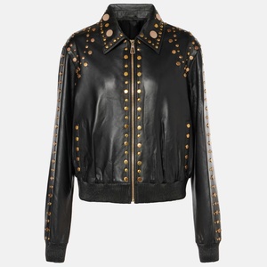 Nouveautés automne : vestes pour femmes, style streetwear hip-hop, vestes de motard vintage, veste courte en cuir à rivets - Product Image 6