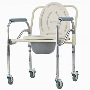 Loại 3-trong-1 Thép cạnh giường ngủ commode, kéo dài ghế vững chắc gấp khung trọng lượng năng lực dễ dàng làm sạch công cụ miễn phí lắp ráp - Product Image 5