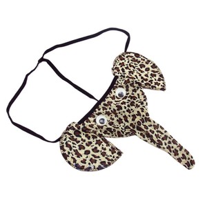 String rouge à motif d'éléphant de dessin animé, T-shirt mignon à motif de dessin animé pour hommes, lingerie sexy, sous-vêtements amusants, imprimé léopard pour travesti. - Product Image 4