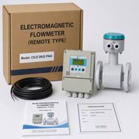 CXLD DN25 PN40 Split Electromagnetic Flowmeter, PTFE Liner 316L Electrode RS485 Modbus Magnetic Flow Sensor.