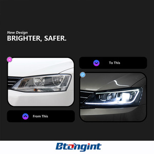 Светодиодные фары головного света с автоматическим включением, подходят для моделей Sagitar 2012-2018 годов, новые фары, модифицированные светодиодные дневные ходовые огни - Product Image 5