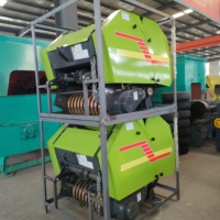 Mini-presse à balles de foin en acier, automatisée, pour tracteur, pour ensilage de maïs, tiges de blé, luzerne et herbe