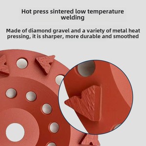 180mm disco diamantato rettifica tazza ruota <span class=keywords><strong>per</strong></span> macinazione calcestruzzo <span class=keywords><strong>per</strong></span> <span class=keywords><strong>smerigliatrice</strong></span> angolare <span class=keywords><strong>per</strong></span> pavimento in cemento - Product Image 4