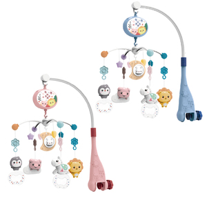 Mobile <span class=keywords><strong>musical</strong></span> pour bébé en plastique en gros, jouet de berceau, cloche de <span class=keywords><strong>lit</strong></span> pour bébé, jouets mobiles pour berceau avec musique et lumières - Product Image 2