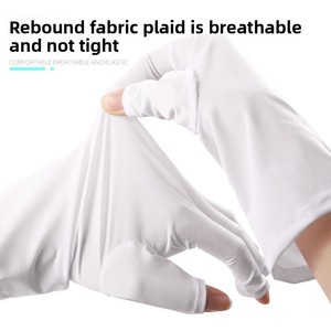 Guantes de nailon con protección UV para arte de uñas, aislamiento térmico, antideslizantes, para lámpara de <span class=keywords><strong>fototerapia</strong></span>, salón de uñas, venta al por mayor - Product Image 2