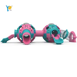 YIQUN Kids Ball-shaped Rock Climbing Amusement Equipment Plastic Slides Funny Style Children Outdoor Playground