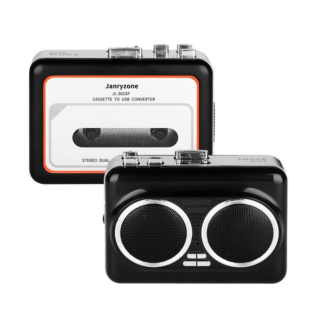 Factory Wholesale Audio Stereo Portable Dual Speakers Walkman Cassette Player with Tape to MP3 Format Converter Via USB Flash