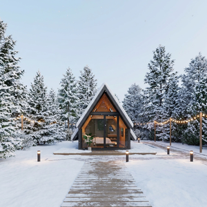 Cabane de Luxe S190 en Forme de A pour l'Investissement Touristique : Résidence de Vacances Premium au Rivage Doré Moderne - Product Image 5