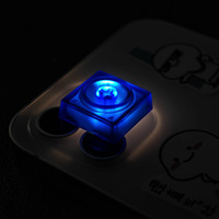 Multi-color Customized Doys Colorful Building Block Toy Keycaps 1U Blank Transparent Frosted German PC Square 1.5mm Keycaps