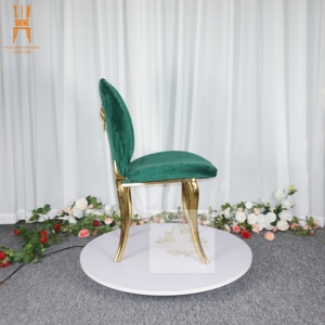 Silla <span class=keywords><strong>de</strong></span> Comedor <span class=keywords><strong>de</strong></span> Lujo con Respaldo <span class=keywords><strong>de</strong></span> León y Patas Doradas para Bodas, Fiestas, Eventos, Recepciones y Hoteles - Product Image 3