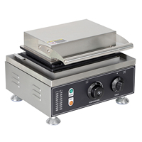 Machine à gaufres électrique 110V/220V, 5 tranches, en acier inoxydable antiadhésif, pour la fabrication de gaufres commerciales en Chine