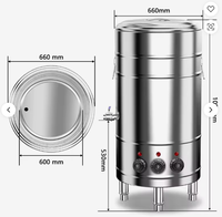 Dawit – Chaudière à vapeur commerciale robuste 100L/150L pour lait de soja, cuiseur à nouilles et réchaud de maintien au chaud