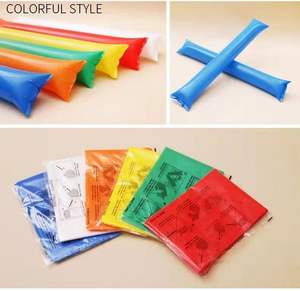 Bâtons gonflables personnalisés pour le soutien, avec effets sonores et lumineux, rouge et bleu, pour le claquage et le divertissement - Product Image 5