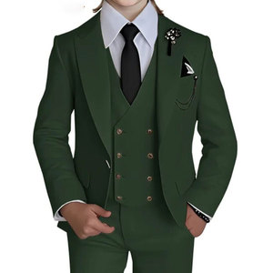 Nuovo Completo Tre Pezzi con Fiori per Ragazzi, per Matrimoni, Banchetti, Compleanni e Festività, Blazer Formale - Product Image 4