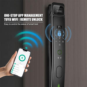 Serrure de Porte intelligente กล้องไฟฟ้าพื้นผิวโค้งล็อคประตูดิจิตอลพร้อม<span class=keywords><strong>รีโมท</strong></span>คอนโทรล - Product Image 5