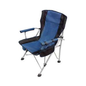 Sedia da <span class=keywords><strong>Campeggio</strong></span> Pieghevole con Telaio in Metallo e Portabicchiere per Uso Esterno, Spiaggia, Concerti, Giardino, Design Salvaspazio 100x20x20cm - Product Image 4