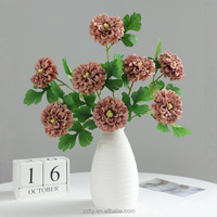 Groothandel Hoogwaardige Kunstmatige Goudsbloemen met Één Bloemkop voor Bruiloft, Thanksgiving, Halloween, Huis- & Buitendecoratie