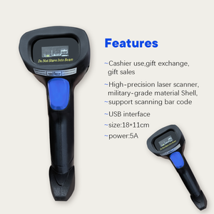 Lecteur de codes-barres sans fil <span class=keywords><strong>portable</strong></span> 2,4 G pour codes-barres 1D et 2D, utilisation en vente au détail, logistique industrielle, en stock - Product Image 6