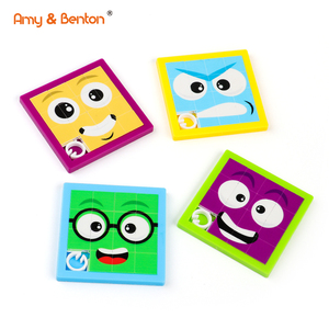 Vente en gros de jouets en plastique Expression Happy <span class=keywords><strong>Angry</strong></span> Children Puzzle Game for Kids - Product Image 6